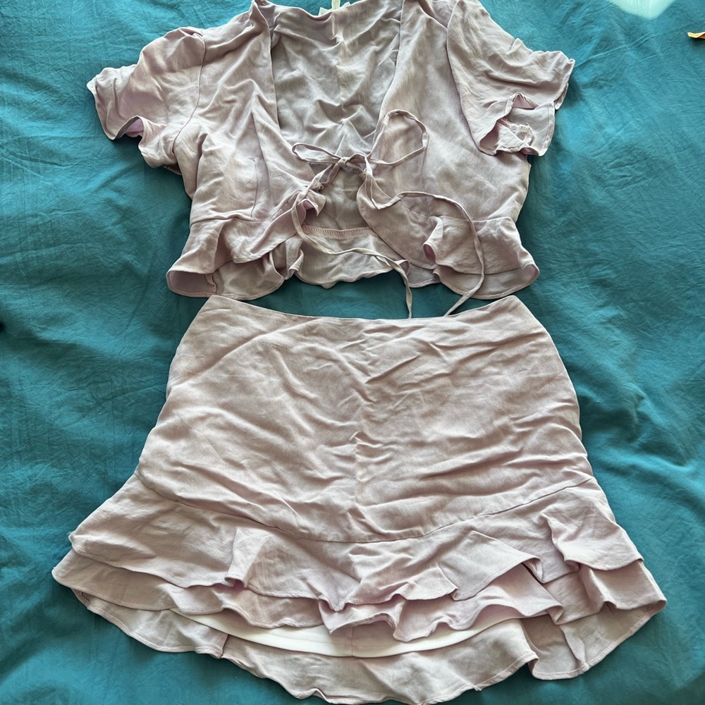 Lavender skirt set